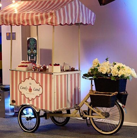 Food Bike em evento fechado.